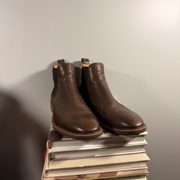 Black Brown Black Crown 1826 Dark Brown Leather Men’s Ankle Boots - Picture 11 of 15